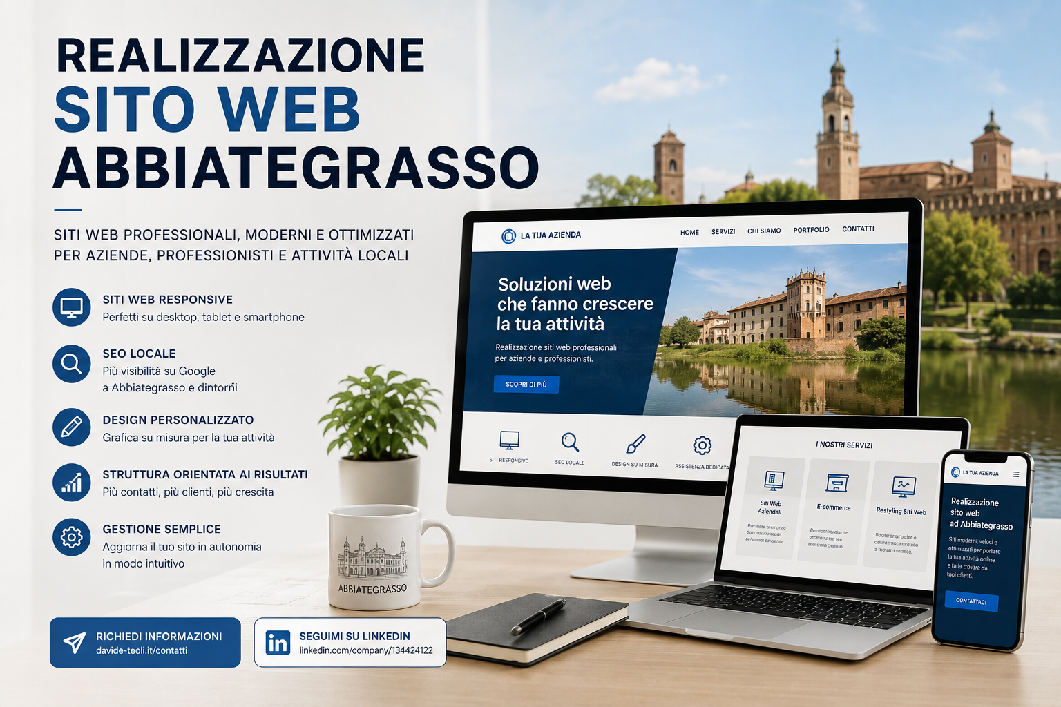 Realizzazione sito web Abbiategrasso per aziende, professionisti e attività locali