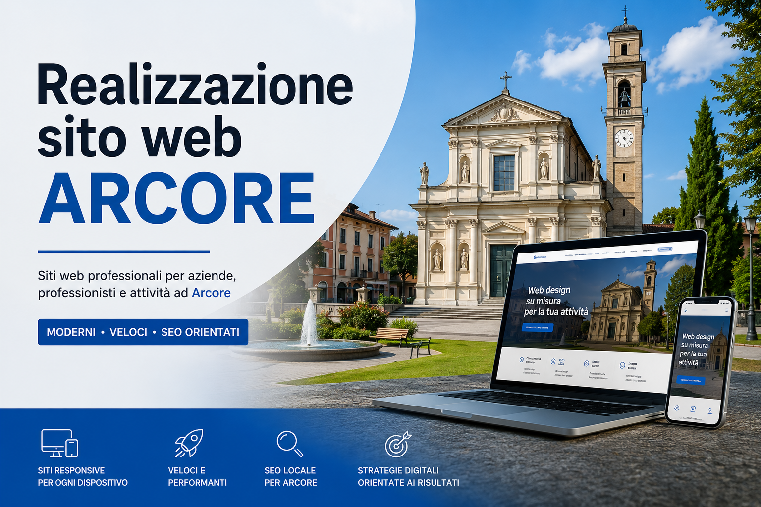 Realizzazione sito web Arcore per aziende, professionisti e attività locali