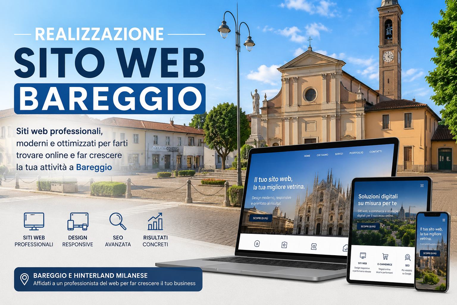Realizzazione sito web Bareggio per aziende e professionisti