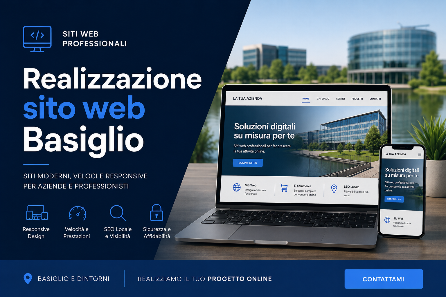 Realizzazione sito web Basiglio per aziende e professionisti