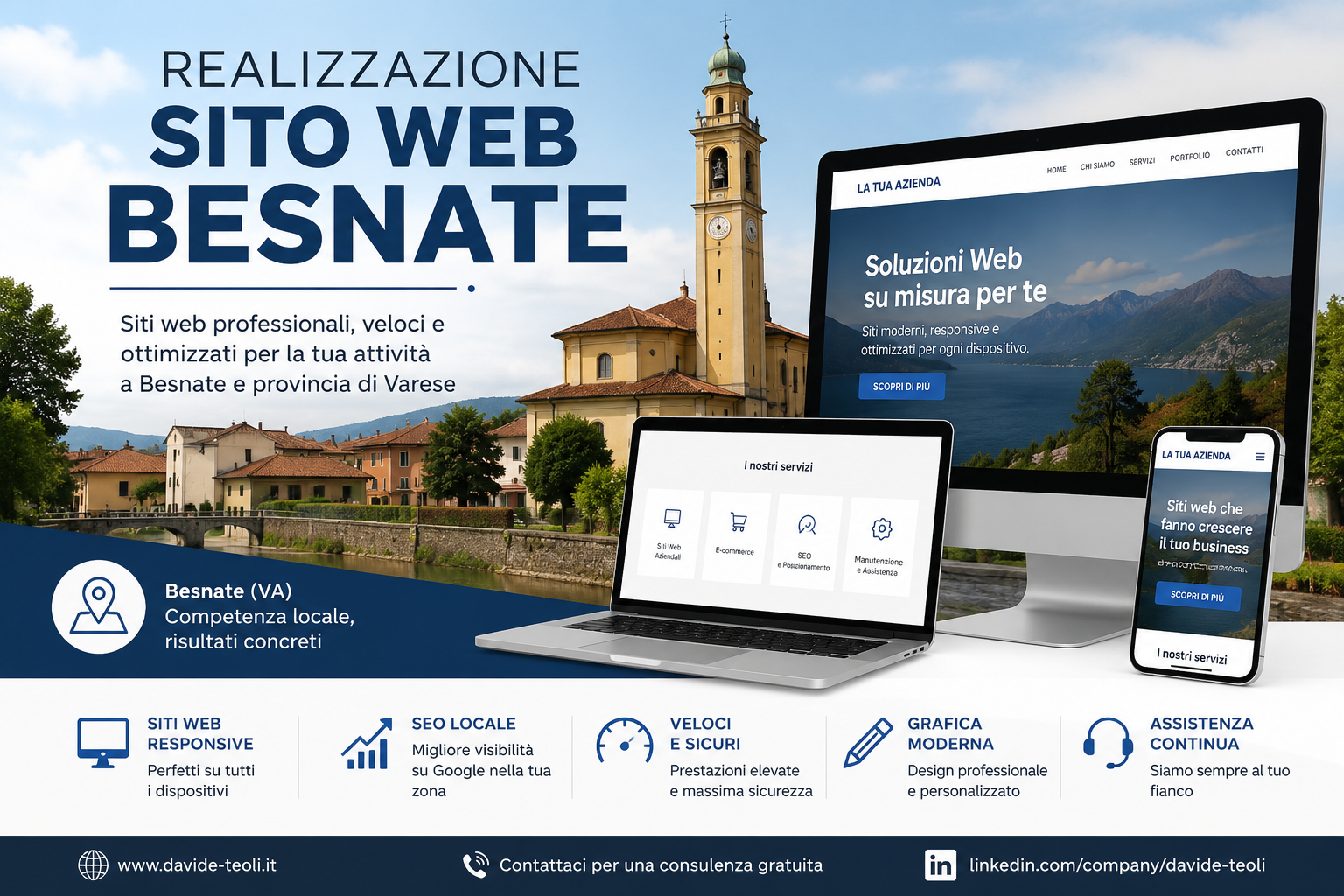Realizzazione sito web Besnate per aziende e professionisti