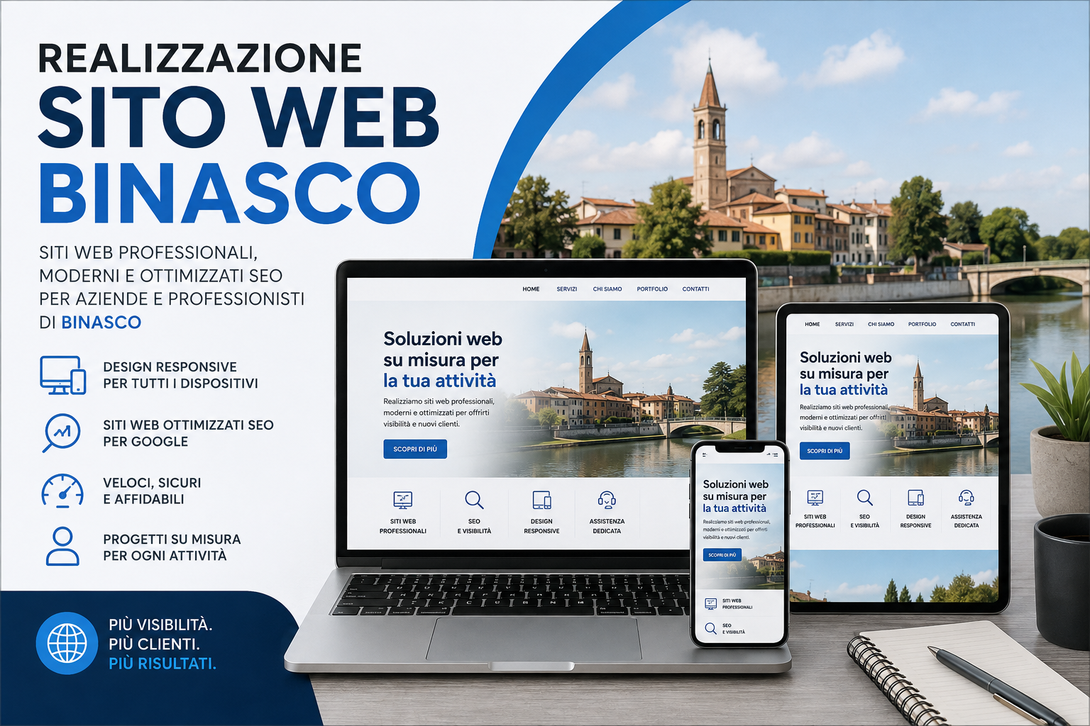 Realizzazione sito web Binasco per aziende e professionisti