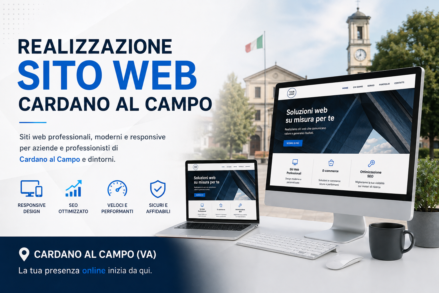 Realizzazione sito web Cardano al Campo per aziende e professionisti
