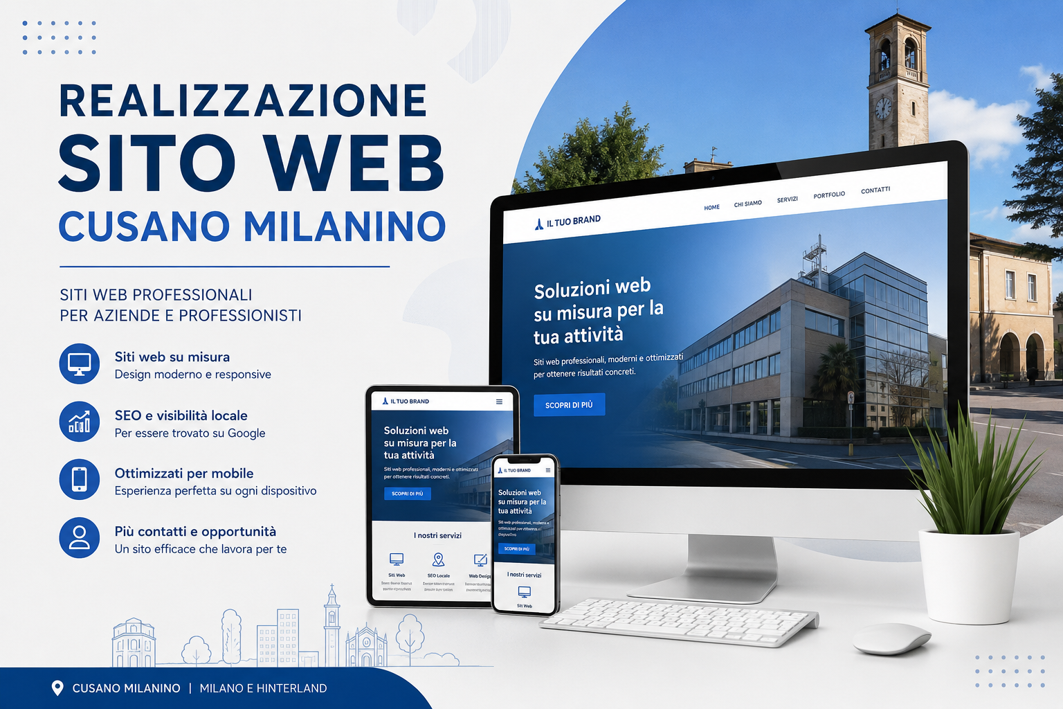 Realizzazione sito web Cusano Milanino per aziende, professionisti e attività locali