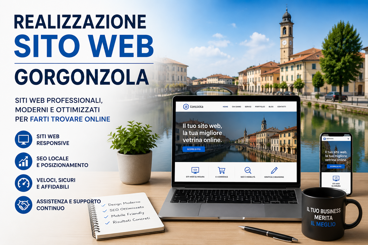 Realizzazione sito web Gorgonzola per aziende e professionisti