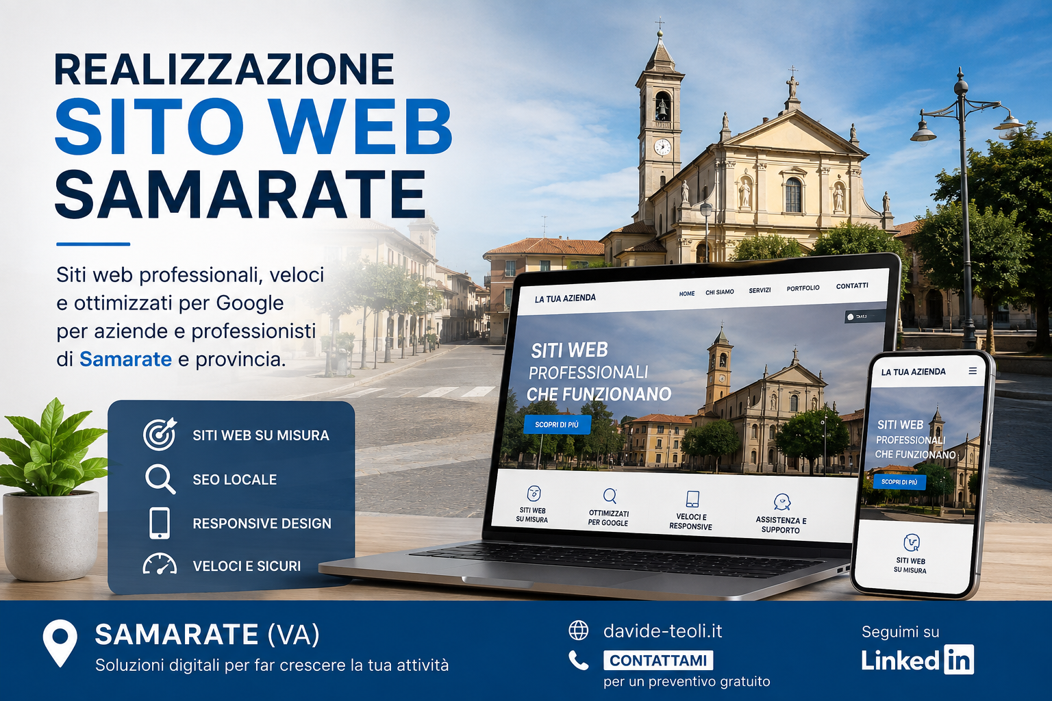 Realizzazione sito web Samarate - siti web professionali e SEO