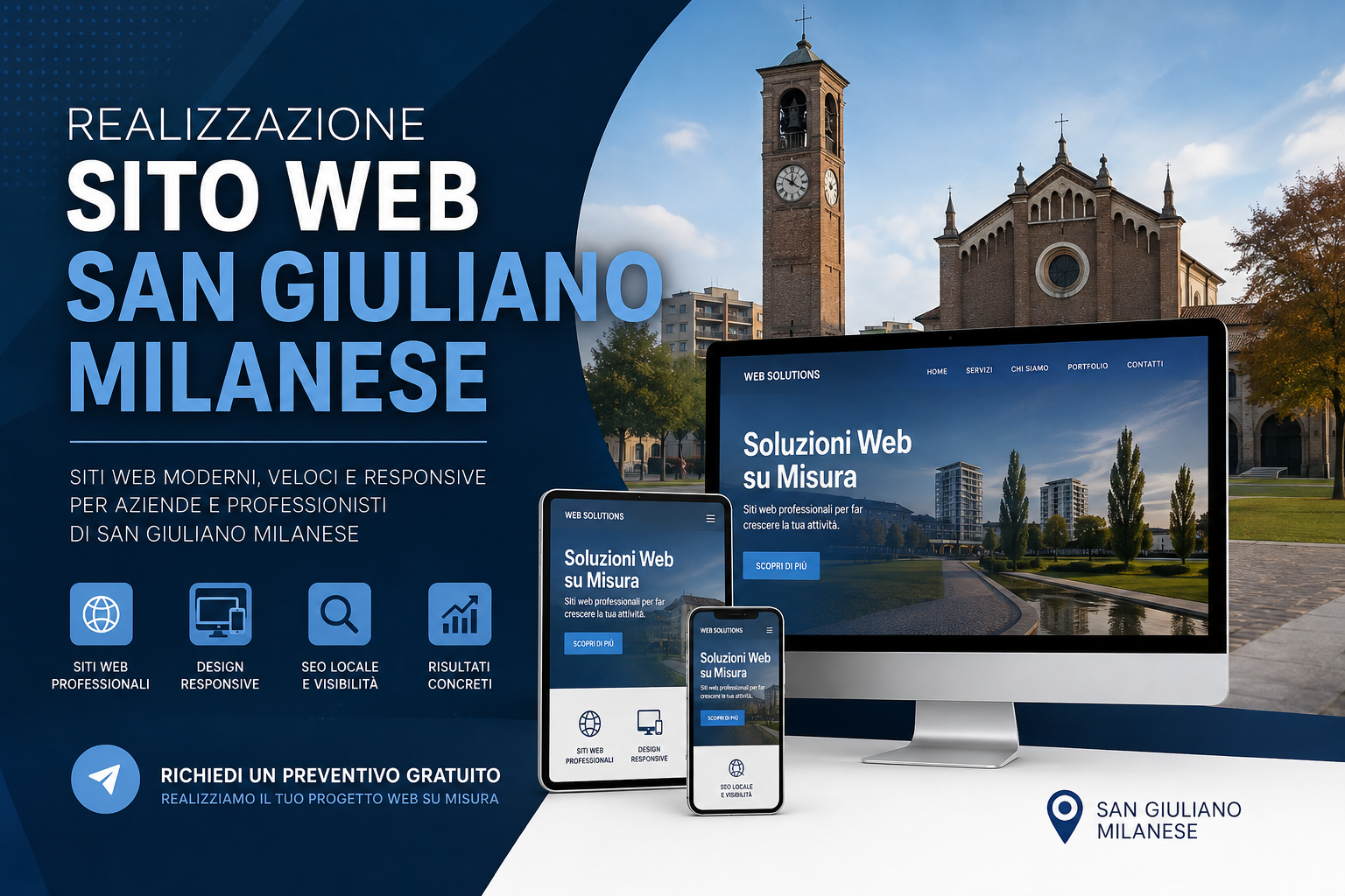 Realizzazione sito web San Giuliano Milanese per aziende e professionisti