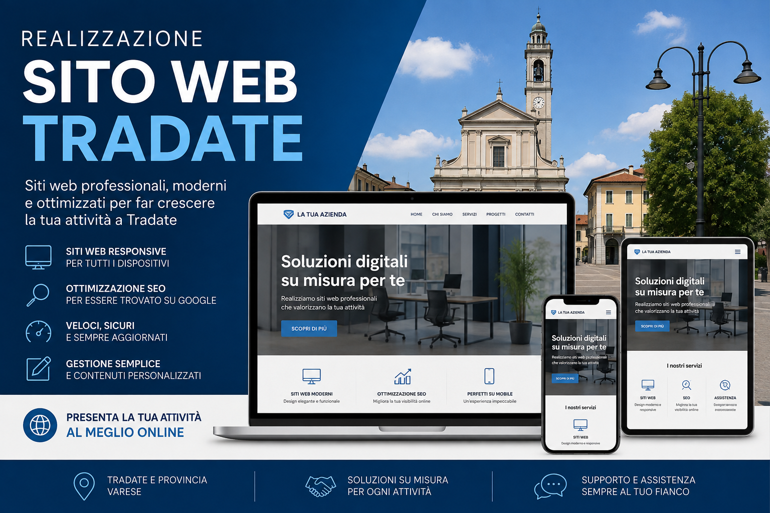 Realizzazione sito web Tradate per aziende e professionisti