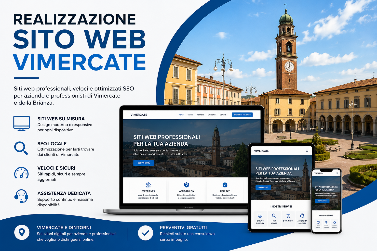 Realizzazione sito web Vimercate professionale e ottimizzato SEO